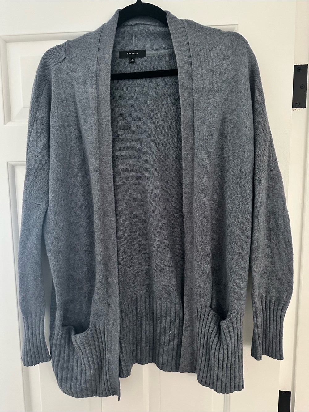 Talula Women’s Open-Front Cardigan, blueish grey